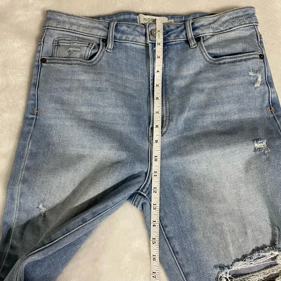 Hidden Los Angeles Distressed High Rise Wide Leg Womens Jeans. Size 30. … - Picture 8 of 10